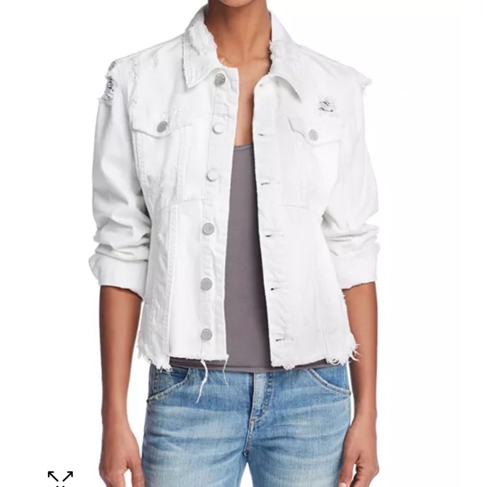 BLANKNYC Frayed Distressed Denim Jacket
